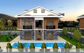 Detached villa in Calis 650 metres away from beach